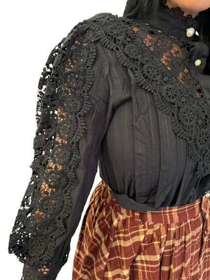Camicia in pizzo taglia unica